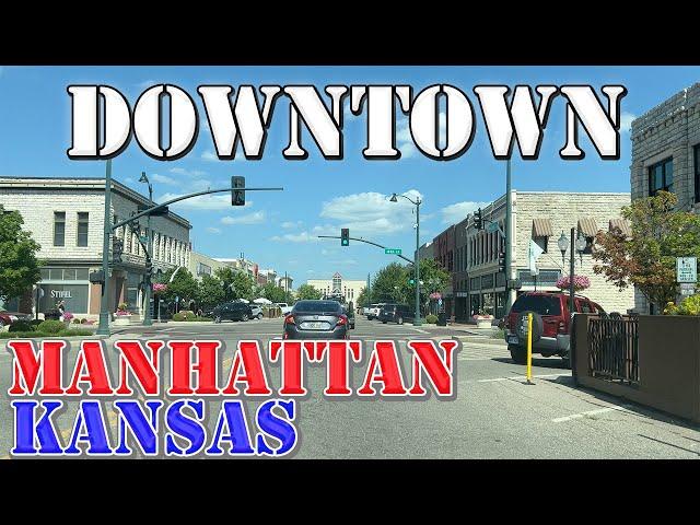 Manhattan - Kansas - 4K Downtown Drive