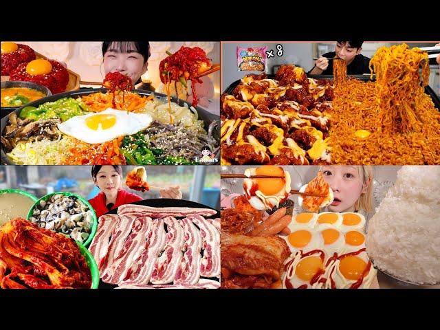 korean foods Big Bites mukbang compilation pt.1