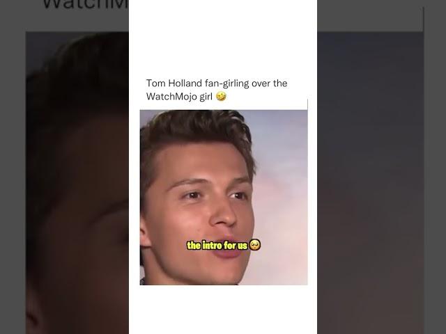 Tom Holland fan-girling over Watch Mojo  #celebrity instagram ight