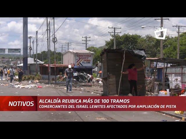 Comerciantes del mercado Israel Lewites son reubicados por ampliación de pista