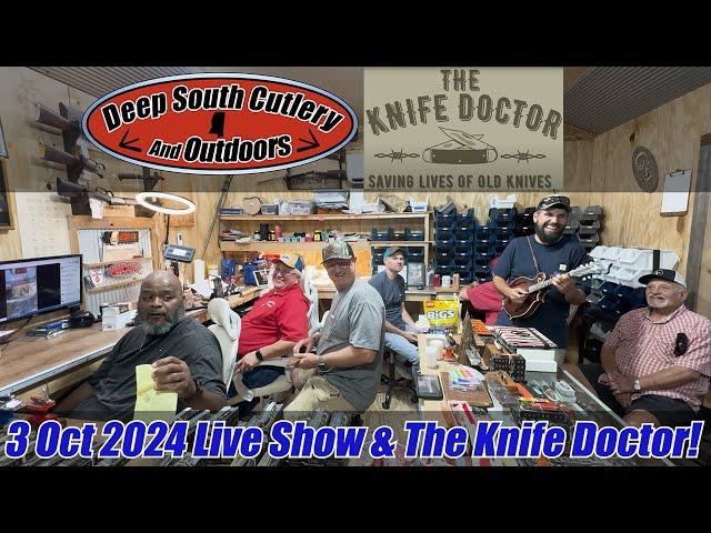 3 Oct 2024 Show & Knife Giveaway, The Knife Doctor Visits Us! Bear & Son, Case.  @theknifedoctor