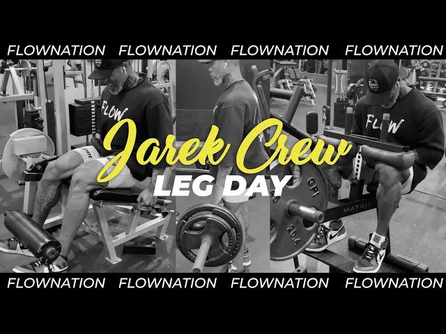 Leg Day Workout for Body Builder -  Body Builder Vlog with Jarek Crew