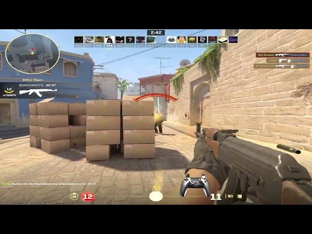 CS 2  | PS5 Controller (gyro/motion aim)  | No Aim Assist | Deathmatch