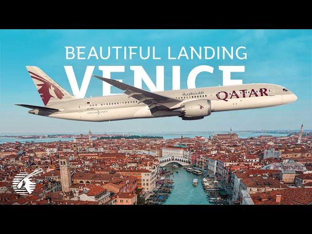 Beautiful Landing in Venice, Italy (4K)