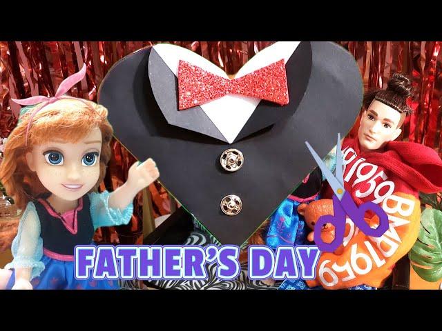 Come Play With Me | Fathers Day Tuxedo Card DIY | Easy How to Kids Craft