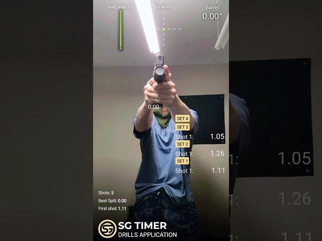 How Fast Are YOUR Splits? #shottimer #guns #firearms #viral #shortsfeed #glock #music #song