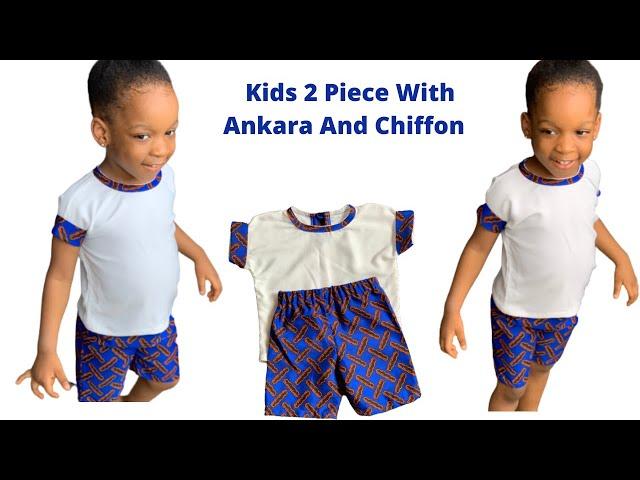 How To Make Plain And Pattern 2 Piece For Kids | Cutting And Stitching Tutorial