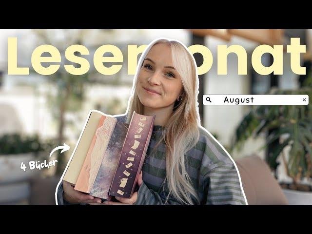 Lesemonat August 2024 | Diese 4 Bücher habe ich im August beendet |
