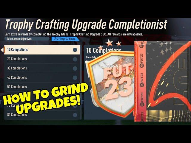 HOW TO COMPLETE TROPHY CRAFTING UPGRADE COMPLETIONIST OBJECTIVES! - How to Craft Upgrades - FIFA 23