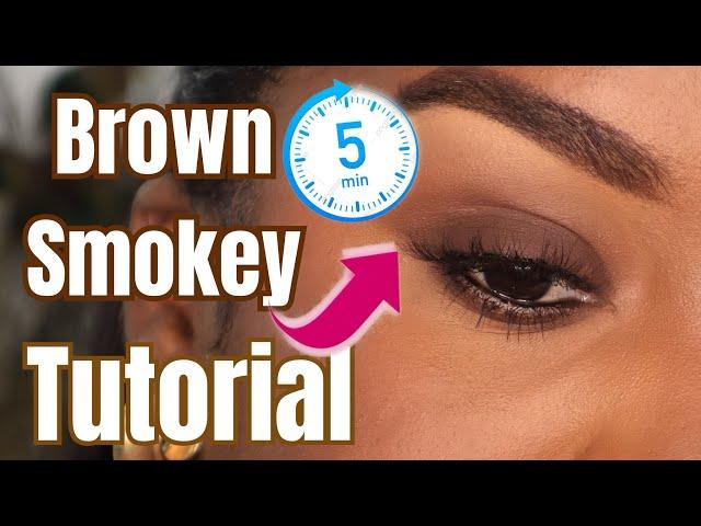 This Is The EASIEST Brown Smokey Eye Tutorial Ever ! | Eyeshadow Tutorial For Beginners