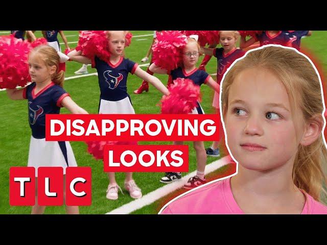 Quints Get Disapproving Looks While Cheerleading! | OutDaughtered