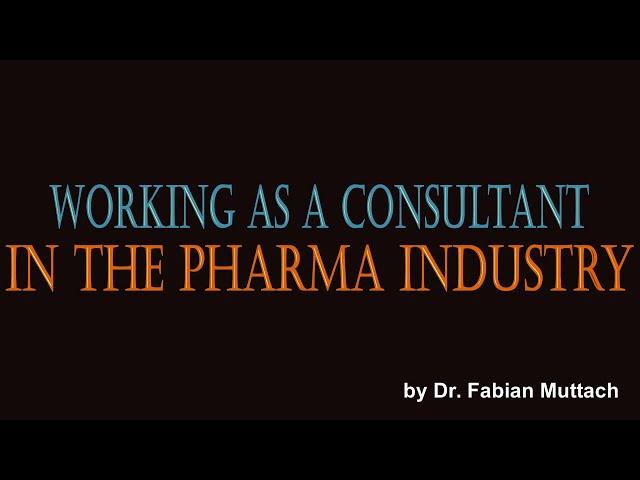 Consulting in the pharma industry