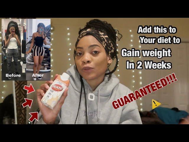 HOW TO GAIN WEIGHT IN 2 WEEKS!! (2023) | BOOST NUTRITIONAL DRINK (part 2) #weightgain #fitness