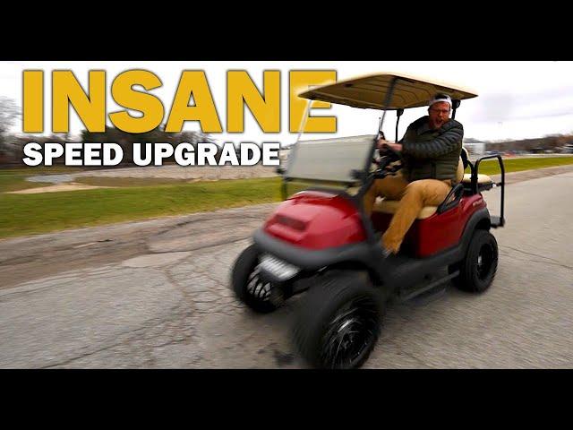 35 MPH in a GOLF CART!? Teekon Motor Conversion Kit (Club Car Golf Carts)