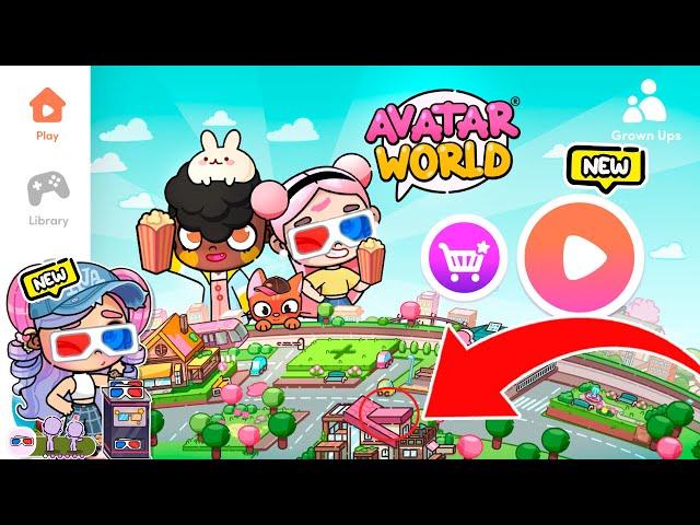 NUEVA ACTUALIZACION *NUEVO CINE* en AVATAR WORLD! SECRETOS Y HACKS | NEW UPDATE IN AVATAR WORLD