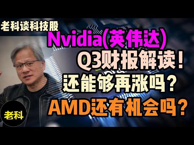 Nvidia(英伟达), 如何看待其2024年3季度的财报? AI泡沫要破灭了吗？AMD还有机会赶上英伟达吗？（老科谈科技股第241期）