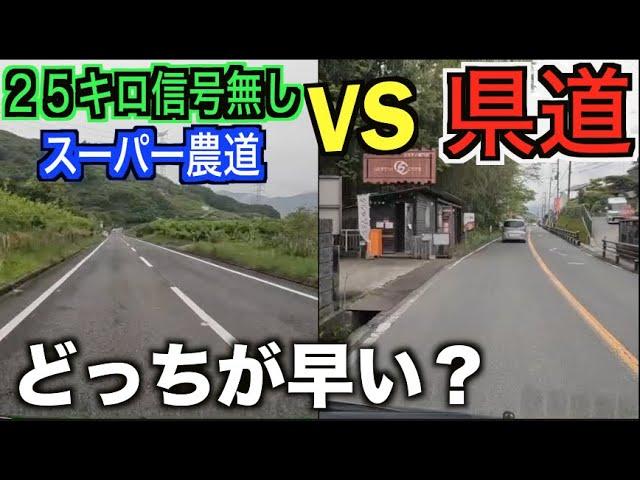 【検証】紀の川フルーツラインと県道どちらが早く移動できるのか？