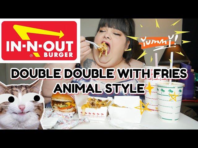 IN-N-OUT Burger Mukbang Animal Style