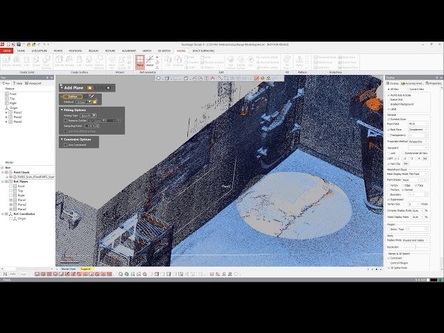 CAD Modeling from Long-Range 3D Scan Data in Geomagic Design X