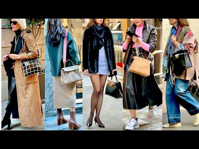 NOVEMBER 2024 MILAN STREET STYLE FALL OUTFITS ITALIAN FASHION #whatarepeoplewearing #vanityfair