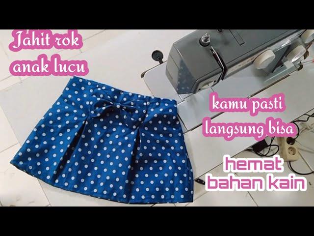 Jahit rok anak lucu kamu pasti bisa/ make a baby skirt #sewingtutorial #sewing