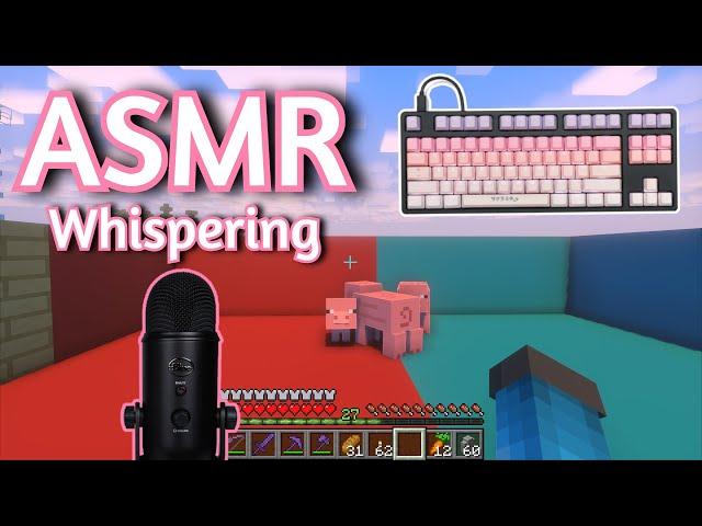 ASMR Gaming | MINECRAFT SURVIVAL WHISPERING (140) + Keyboard/Mouse Sounds 