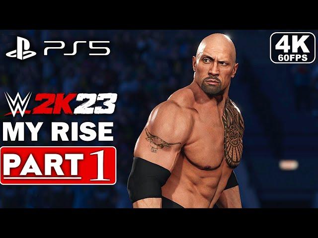 WWE 2K23 MyRise Gameplay Walkthrough Part 1 FULL GAME [4K 60FPS PS5] - No Commentary