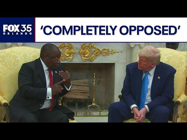 South African president responds after Trump accusations