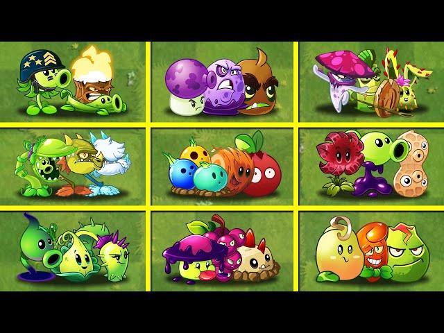 PVZ 2 Random 20 Team 3 Plants - Which Team Plant Will Win? - PVZ 2 Team Plants Battles