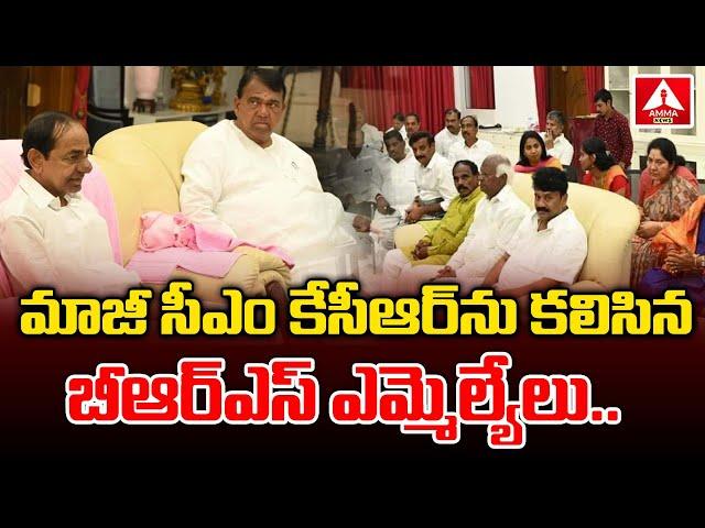 BRS MLAs Meets Former Telangana CM KCR | Harish Rao | Talasani | Amma News