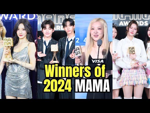 A Full List Of The Winners From “2024 MAMA Awards” Day 1&2