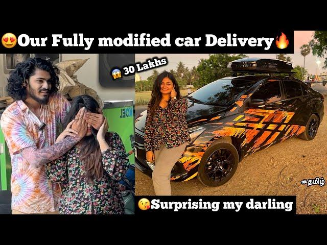 Our Fully Modified Car delivery|Surprising my  darling | TTF | Suzuki Ciaz |TTF Modification |