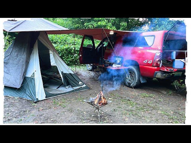 Torrential Rain Remote Camping-Middle Of Nowhere in West Virginia
