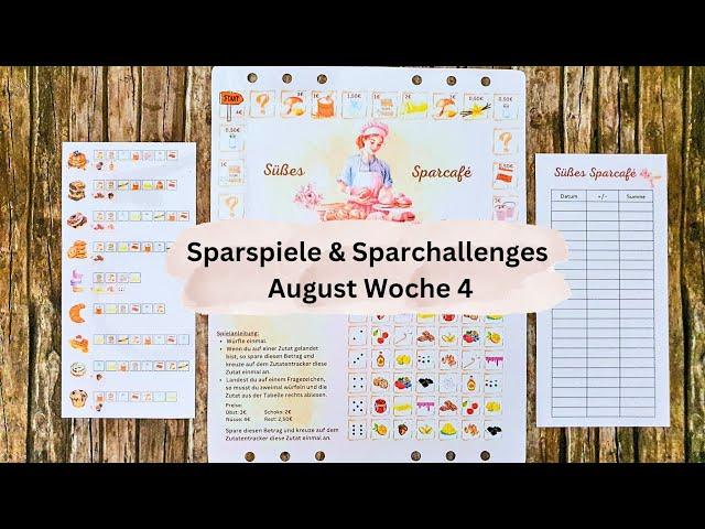 Sparspiele & Sparchallenges August Woche 4  | Neues Spiel zieht ein 