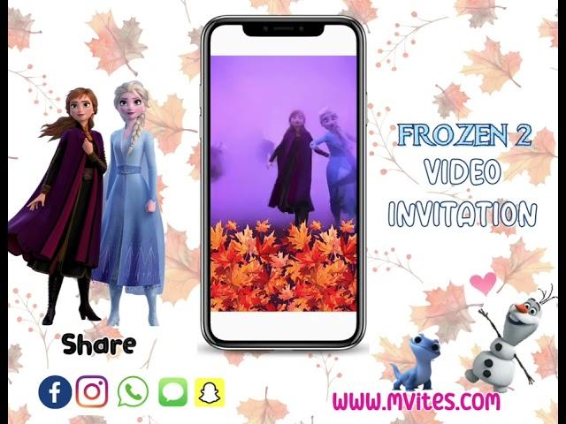 Frozen 2 Video Invites by www.mvites.com