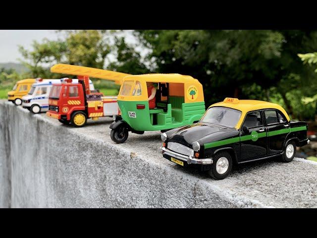 Model Car Collection Ambassador Car | Auto Rickshaw | Fire Truck | School Bus | Ambulance | City Bus