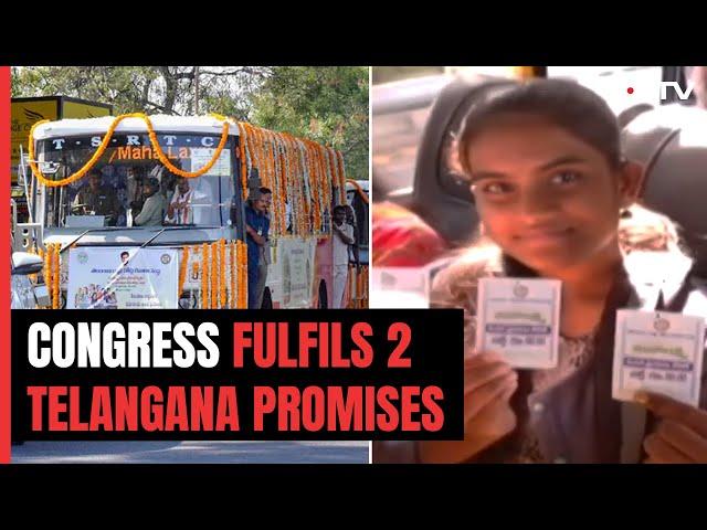 Free Bus Rides For Women, Insurance: Congress Fulfils 2 Telangana Promises