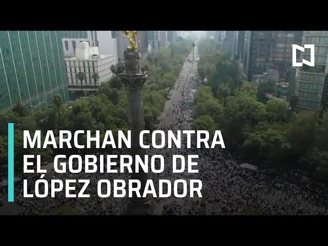 Marchan contra las políticas de AMLO - Las Noticias