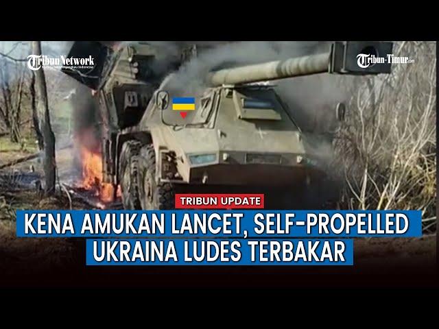 Kendaraan Militer Ukraina Ludes Terbakar, Ulah Siapa?