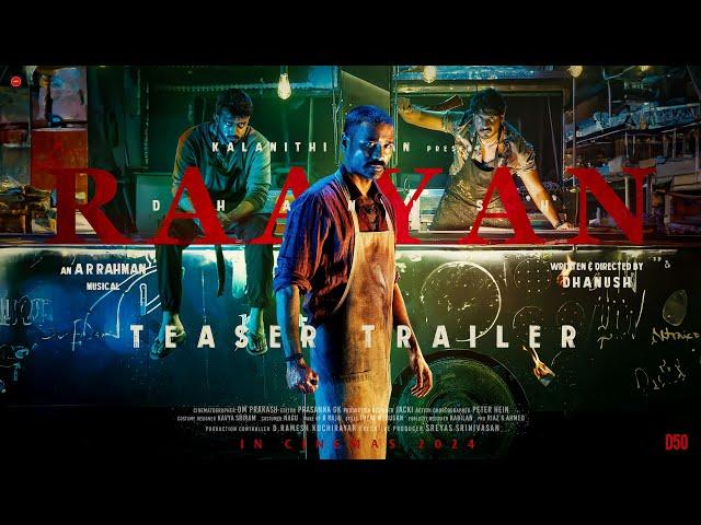 #D50 (Raayan - Teaser Trailer | Dhanush | S.J. Suryah | Amala Paul | Kalanidhi Maran (Fan-Made)