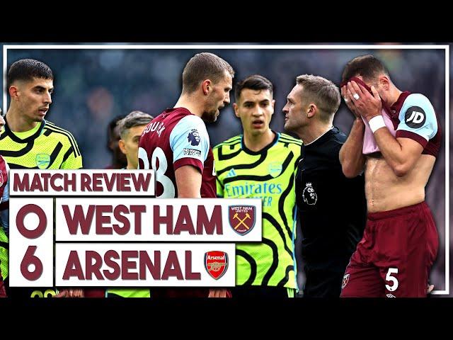 West Ham 0-6 Arsenal Review | Moyes & players embarrassed in easy thumping by Gunners