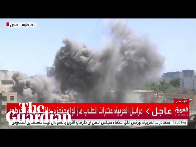 Sudan: blast in Khartoum caught on live TV