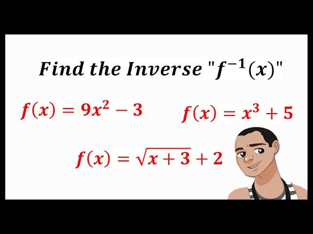 Finding the INVERSE FUNCTION (Exponent and Radical)