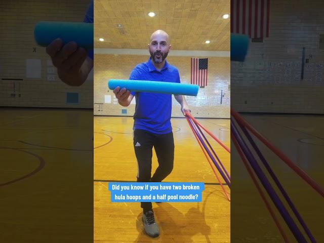 PE hack: Homemade Balance Beam  #physicaleducation #physed #pe #shorts