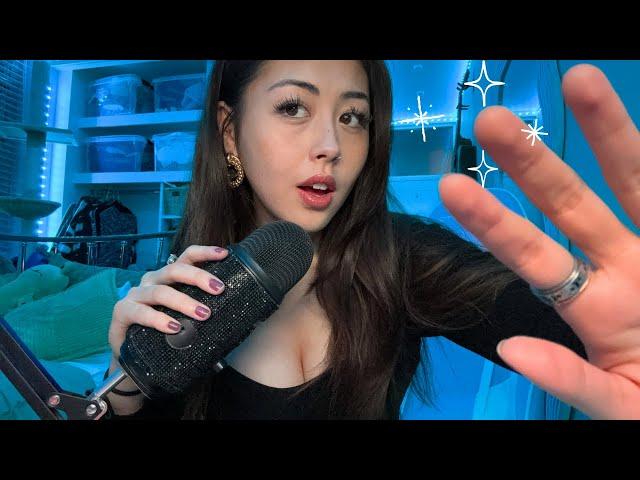 ASMR trigger words (‼️EXTREME tingles @19:41) with hand movements 