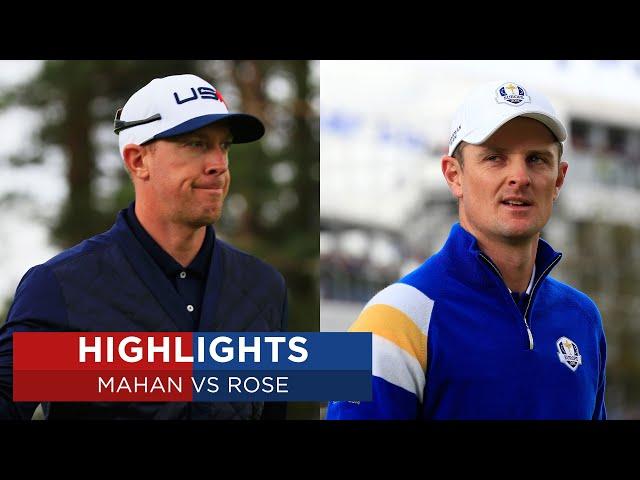 Justin Rose vs Hunter Mahan | Extended Highlights | 2014 Ryder Cup