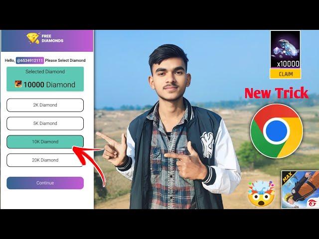10000 Free Diamonds in Free Fire Trick. How to Get Free diamond in freefire max. Free Diamond App