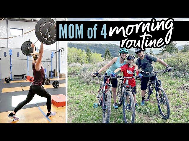 MOM OF 4 MORNING ROUTINE | WORKOUT, STAY AT HOME MOM, LARGE FAMILY | FRUGAL FIT MOM