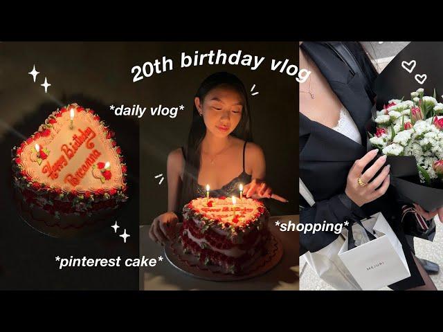 DAILY VLOG | 20th birthday vlog: grwm, pinterest cake, a day in the city & more 