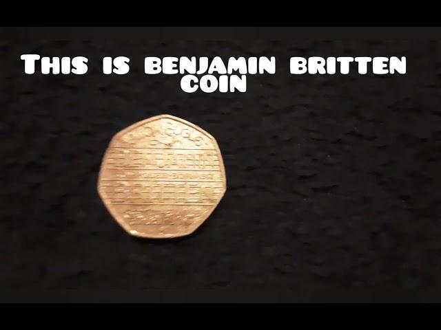 The rare benjamin britten 50p coin